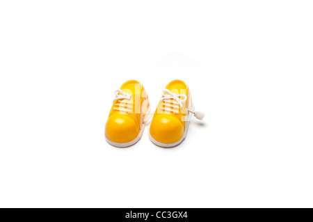 Ein paar von Wind-up Spielzeug Schuhe Stockfoto