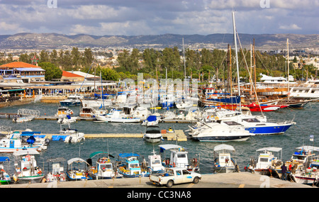 Marina und Fischerei Hafen von Paphos, Zypern Stockfoto