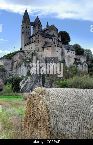 St. Lubentius Basilica, Dietkirchen, in der Nähe von Limburg ein der Lahn, Hessen, Deutschland Stockfoto