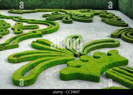 Park, Palais Mateus (Solar de Mateus), in der Nähe von Vila Real, Portugal Stockfoto