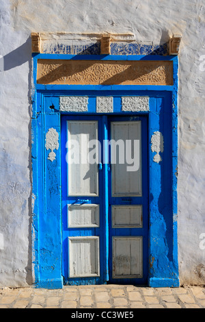 Fenster der alten Haus in Medinah, Kairouan, Tunesien Stockfoto