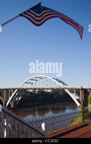 USA-Alabama, Selma, Edmund Pettus Bridge, Ort des Beginns der Marsch von Selma während des Kampfes African-American Civil Rights Stockfoto