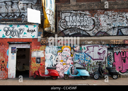 Vespa-Roller - London, England Stockfoto