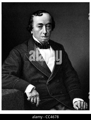 Benjamin Disraeli 1. Earl of Beaconsfield 1804 1881 britische Premierminister Staatsmann Literatin Vereinigtes Königreich Stockfoto