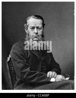 Sir Richard Assheton Cross 1st Viscount Cross 1823 1914 britischer Staatsmann konservative Politiker Innenminister Bart sitzt Stockfoto