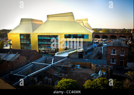 Die Hive - im Bau in Worcester Stadtzentrum entfernt. Europas erste vollintegrierte Öffentlichkeit & Universitätsbibliothek werden. Stockfoto