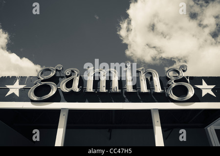 USA, Nevada, Great Basin, Hawthorne, Joes Taverne Casino, Gaming-Zeichen Stockfoto