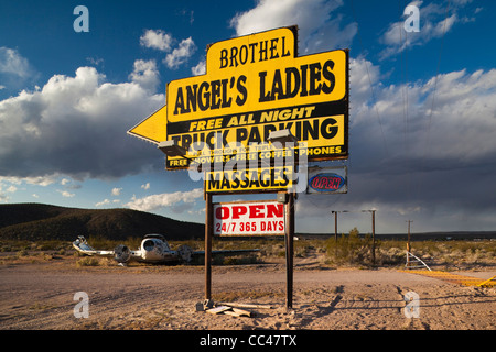 USA, Nevada, Great Basin, Beatty, melden Sie für Engel Damen Bordell Stockfoto