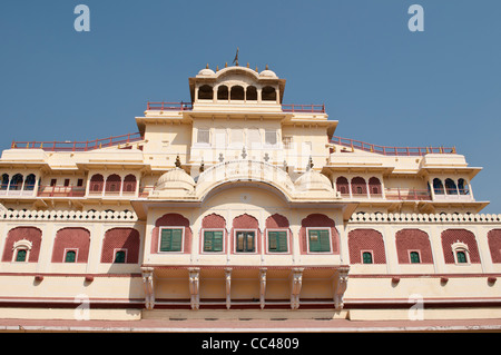 Chandra Mahal, die Residenz der königlichen Familie, Stadtschloss, Jaipur, Indien Stockfoto