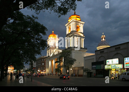 Kathedrale von San Miguel De Tucumán in der Nacht, Argentinien Stockfoto