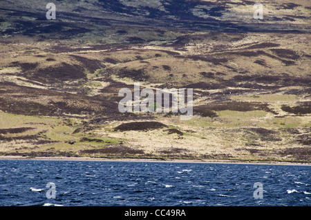 Loch Loyal, Ben treuen Berge, Palette, Bracken Hänge, Winter Farben, Farbe, schottische Highlands, Sutherland, North West Schottland Stockfoto