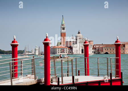 Blick auf San Giorgio Maggiore, Venedig, Italien Stockfoto