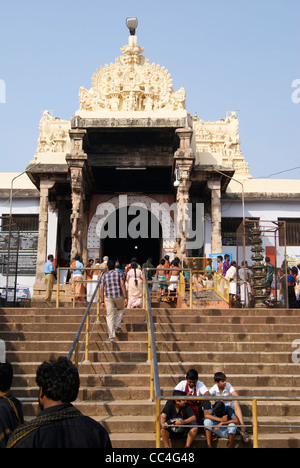 Sree Padmanabhaswamy Tempel (weltweit Richest) Haupteingang Eingang. Stockfoto