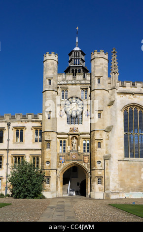 Eingang zur Kapelle des Trinity College der Universität Cambridge. Stockfoto
