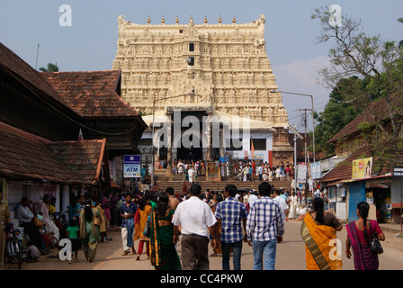 Sree Padmanabhaswamy Tempel in Thiruvananthapuram (weltweit reichste Tempel) Stockfoto