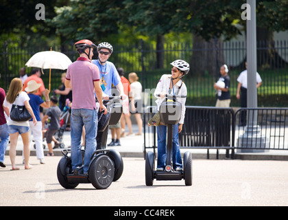 Leute auf Segway Tour - Washington, DC USA Stockfoto