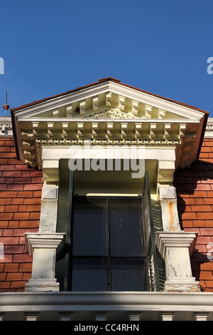 Detail der Kapitän Edward Penniman Haus, Fort Hill, Eastham, Massachusetts, USA Stockfoto