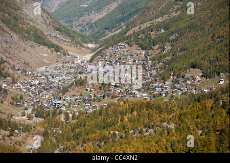 Zermatt - Dorf in den Schweizer Alpen, Schweiz Stockfoto