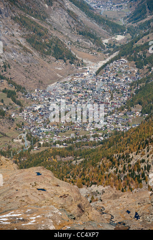 Zermatt - Dorf in den Schweizer Alpen, Schweiz Stockfoto