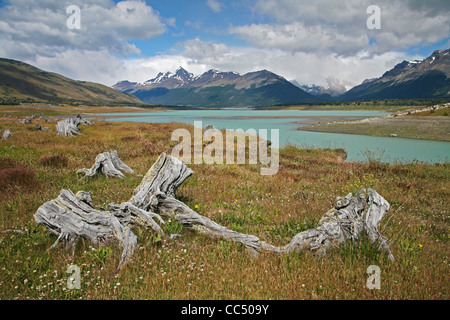 Lago Roca im Los Glaciares National Park in der Nähe von El Calafate in Patagonien, Argentinien Stockfoto