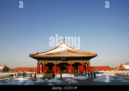 Halle der mittleren Harmonie, Verbotene Stadt, Peking, China Stockfoto