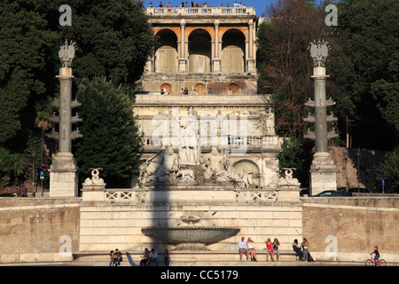 Italien, Latium, Rom, Piazza del Popolo, Pincio, Garten, Stockfoto