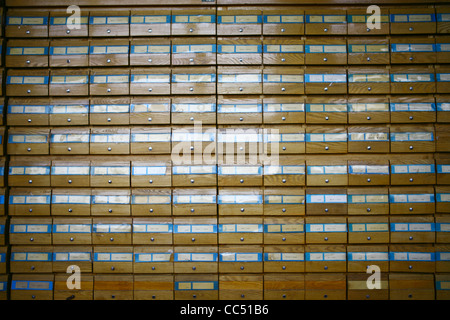 Schrank in Hauptstadt Bibliothek, Peking, China Stockfoto