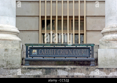 Cardiff Crown Court in Süd-Wales, UK. Stockfoto