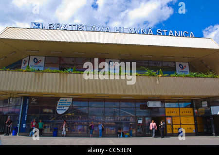 Hlavna Stanica Hauptbahnhof Bratislava Slowakei Europa Stockfoto