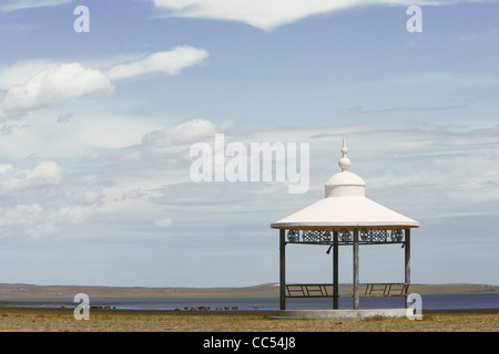 Jinzhanghan mongolische Stamm, Hulun Buir Grünland, Manzhouli, Hulunbuir, Innere Mongolei autonome Region, China Stockfoto