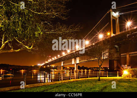 Tamar Brücke, Jubilee grün, Saltash, Cornwall Stockfoto