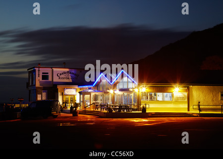 Castellammare Restaurant, Armband Bucht, Mumbles, Wales Stockfoto