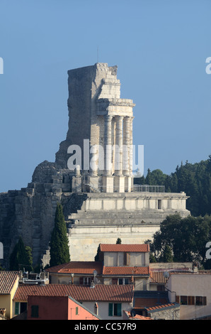 Trophäe von Augustus oder Trophée des Alpes (c6BC) ein Römer Siegesdenkmal in La Turbie Alpes-Maritimes Frankreich Stockfoto