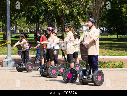 Leute auf Segway Tour - Washington, DC USA Stockfoto