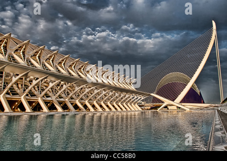 Valencias Stadt der Künste und Wissenschaft Museum Stockfoto