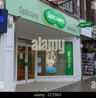 Zweig der Specsavers Optiker in North Street Brighton UK Stockfoto