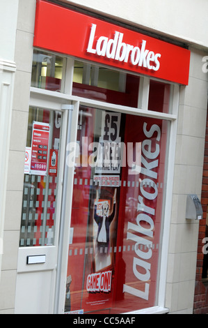 Wettbüro Ladbrokes, UK Stockfoto