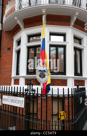 Botschaft von Kolumbien Hans Crescent Chelsea London England UK United Kingdom Stockfoto