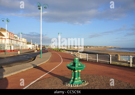 Strand und Promenade Blick, Seaburn, Sunderland, Tyne and Wear, England, Vereinigtes Königreich Stockfoto