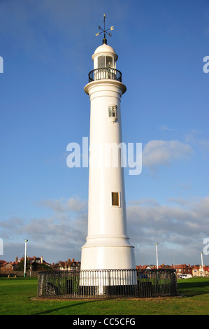 Meik's Gusseisen Leuchtturm, Seaburn, Sunderland, Tyne und Wear, England, Vereinigtes Königreich Stockfoto