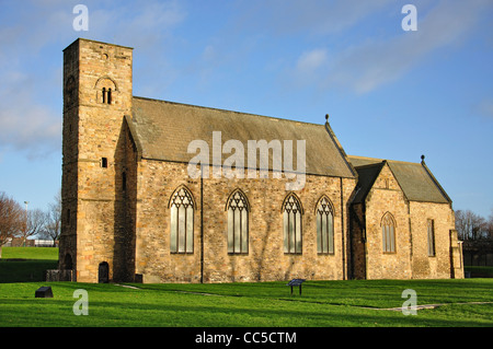 7. Jahrhundert St. Peter Kirche und Kloster Site, Monkwearmouth, Sunderland, Tyne and Wear, England, Vereinigtes Königreich Stockfoto