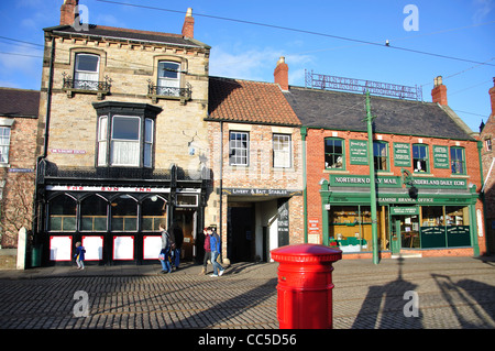 Edwardian Town, Beamish, im Norden von England Open Air Museum, County Durham, England, Vereinigtes Königreich Stockfoto