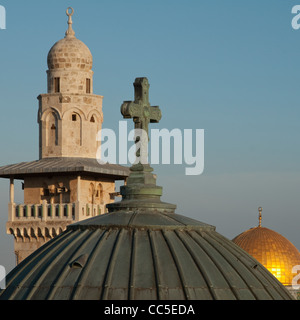 Ecce Homo und Haube des Felsens, Jerusalem, Israel Stockfoto