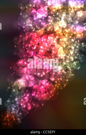 Abstraktion, Unschärfe defocus Lichter. Stockfoto