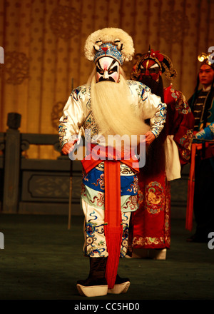 Männliche Peking-Oper-Darsteller, Peking, China Stockfoto