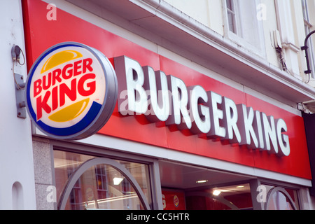 Burger King Restaurant Zeichen Stockfoto