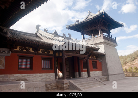 Lingyan Bügel, chinesische traditionelle Architektur, Yungang Grotten, Datong, Shanxi, China Stockfoto