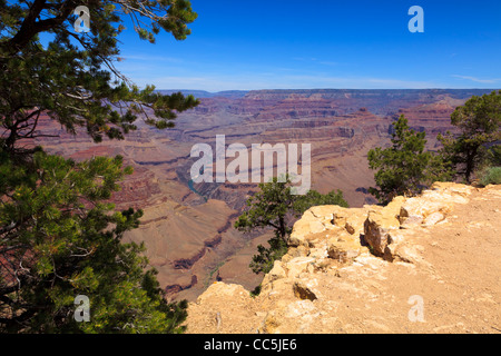 Grand Canyon South Rim Pima Point Grand Canyon National Park Arizona USA Stockfoto