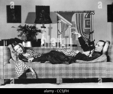 PRIVATEN Leben Noel Coward und Gertrude Lawrence in der Originalproduktion 1931 New York Stockfoto