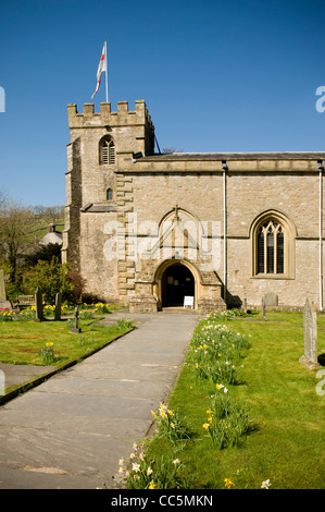 Kirche des Heiligen Jakob, Clapham Village, North Yorkshire. Stockfoto